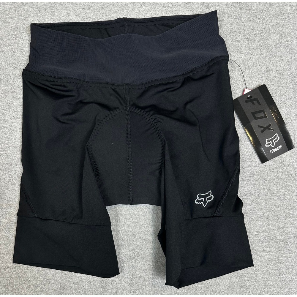NWT Fox Tecbase Lite Liner Short Womens Small Black Cycling Padded Undergarment